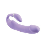 Gender X Orgasmic Orchid C-Shaped Double Vibrator Bendable USB Rechargeable Vibe Sex Toy