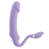 Gender X Orgasmic Orchid C-Shaped Double Vibrator Bendable USB Rechargeable Vibe Sex Toy