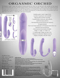 Gender X Orgasmic Orchid C-Shaped Double Vibrator Bendable USB Rechargeable Vibe Sex Toy