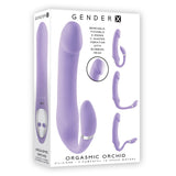 Gender X Orgasmic Orchid C-Shaped Double Vibrator Bendable USB Rechargeable Vibe Sex Toy