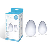 Glass Yoni Eggs Kegel Training 2 Piece Set Pelvic Floor Muscle Exercise Ben Wa Balls