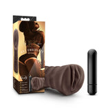 Hot Chocolate Brianna Vibrating Vagina Masturbator Brown Skin Bullet Stroker