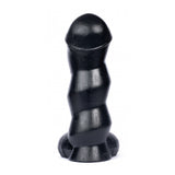 Hunglock Yale Dildo XL Spiral Thick Black Penis Twist Hardcore Anal Gape Sex Toy