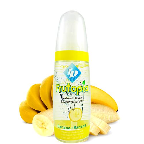 ID Frutopia Banana Flavour Lubricant Water Based Oral Sex Toy Lube 100ml Pump