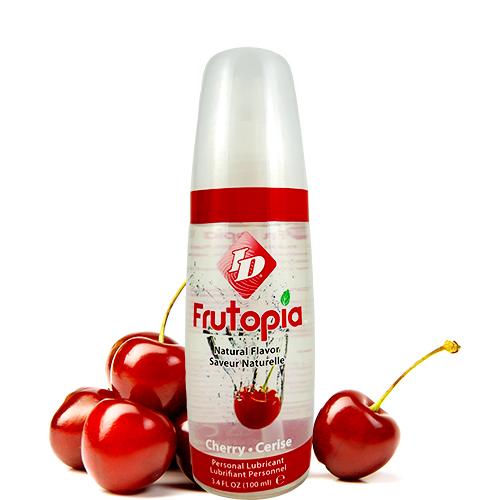 ID Frutopia Cherry Flavour Lubricant Water Based Oral Sex Toy Lube 100ml Pump
