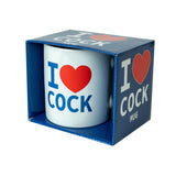 I Love Cock Mug Funny Rude Coffee Cup Joke Novelty Adult Gift Idea