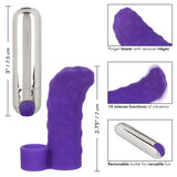 CalExotics Intimate Play Purple Finger Teaser Bullet Vibrator Masturbation Foreplay USB Rechargeable Sex Toy