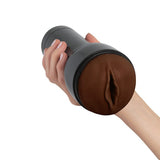 Kiiroo Feel Stroker Dark Brown Male Masturbator Realistic Pussy Keon Sex Sleeve