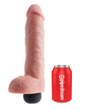 King Cock 11" Squirting Cock Balls Realistic Ejaculating Penis Dildo Cum Play