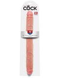 King Cock 16 Inch Thick Double Ended Dildo Realistic Twin Penis Head Shaft Sex Toy