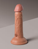 King Cock Elite 6" Dual Density Dildo Soft Dark Tan Skin Realistic Penis Suction Sex Toy