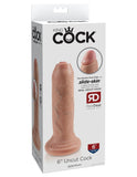 Pipedream King Cock 6" Uncut Penis Dildo Realistic Uncircumcised Slide Foreskin Sex Toy