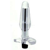Seven Creations AquaVee Vibrating Butt Plug Clear Tapered Anal Bullet Fun Sex Toy