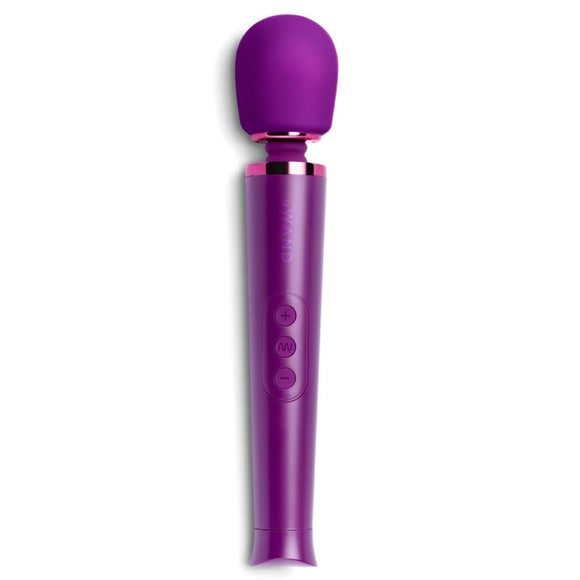 Le Wand Petite Massager Stick Dark Cherry Travel Vibrator Wireless USB Rechargeable Sex Toy