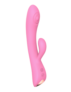 Love To Love Bunny & Clyde Tapping Rabbit Vibrator Pink Passion Massager USB Sex Toy