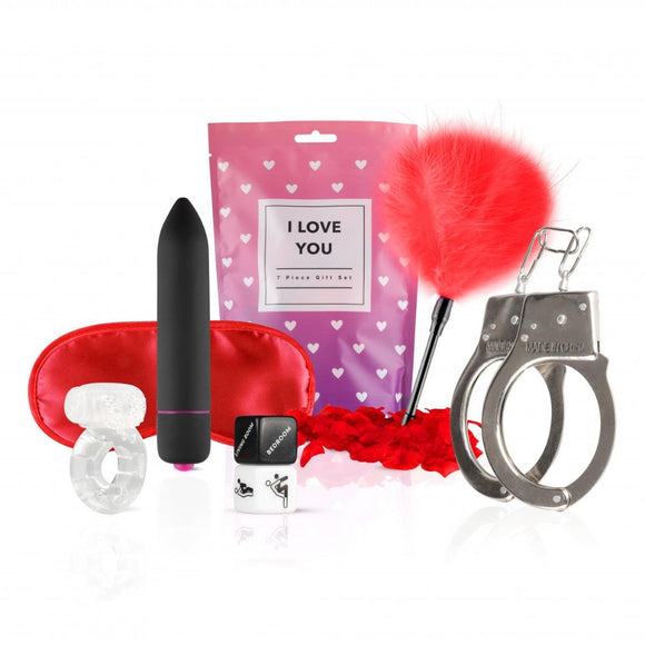 Loveboxxx I Love You Gift Set 7 Piece Sex Toy Kinky Valentines Day Bedroom Bondage Fun