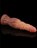 Lovetoy 9.5" Dual Layered Silicone Nature Cock Dark Realistic Penis Dildo