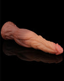 Lovetoy 9.5" Dual Layered Silicone Nature Cock Dark Realistic Penis Dildo