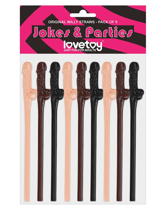 Lovetoy Realistic Willy Straws Hen Party Rude Penis Bachelorette Drinking Fun