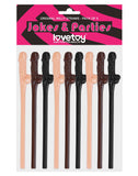 Lovetoy Realistic Willy Straws Hen Party Rude Penis Bachelorette Drinking Fun