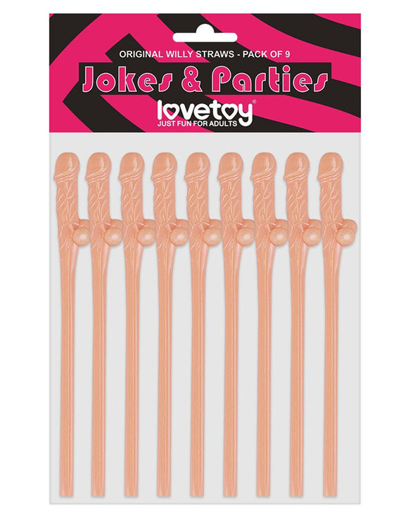 Lovetoy Realistic Nude Willy Straws Hen Party Funny Rude Bachelorette Drinking Fun