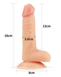 Lovetoy Ultra Soft Dude Dildo 7 Inch Realistic Penis Flexible Cock Fun Sex Toy