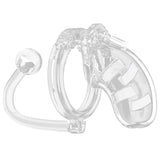 Man Cage #10 Clear 3.5" Chastity Cage with Anal Plug