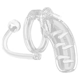 Man Cage #11 Clear 4.5" Chastity Cage with Anal Plug