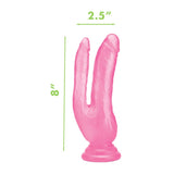 Me You Us UltraCock 8" Pink Double Penetrator Dildo