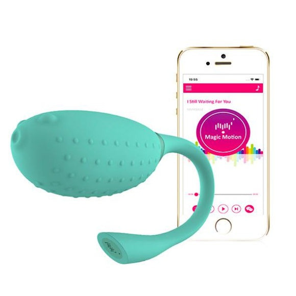 Magic Motion Fugu Green Egg Mini Vibrator Smart App Remote Control USB Sex Toy