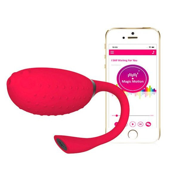 Magic Motion Fugu Red Egg Mini Vibrator Smart App Remote Control USB Sex Toy