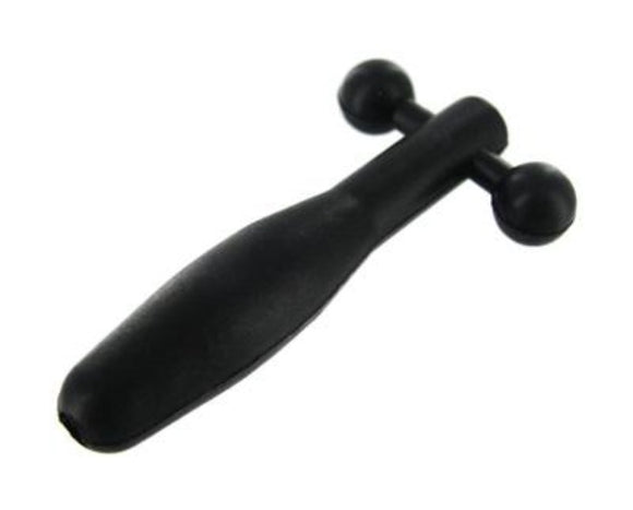 Master Series The Hallows Silicone Cum-Thru Barbell Penis Plug Hollow Urethral Pin CBT