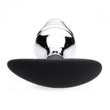 Master Series Dark Hive Silver Aluminium Metal Ribbed Butt Plug S&M Anal Sex Toy