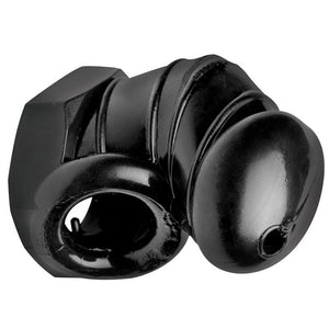 Master Series 'Detained' Black Restrictive Chastity Cage