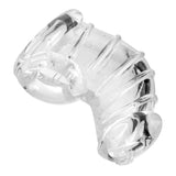 Master Series Detained Soft Rubber Body Clear Transparent Male Chastity Cock Cage Erection Restriction Fetish