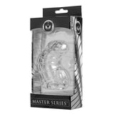 Master Series Detained Soft Rubber Body Clear Transparent Male Chastity Cock Cage Erection Restriction Fetish