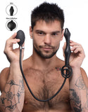 Devils Rattle Inflatable Butt Plug Cock Ball Ring Detachable Pump Anal Gape Toy