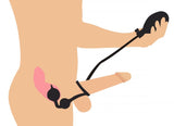 Devils Rattle Inflatable Butt Plug Cock Ball Ring Detachable Pump Anal Gape Toy