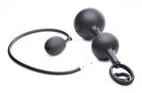 Devils Rattle Inflatable Butt Plug Cock Ball Ring Detachable Pump Anal Gape Toy