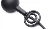 Devils Rattle Inflatable Butt Plug Cock Ball Ring Detachable Pump Anal Gape Toy