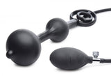 Devils Rattle Inflatable Butt Plug Cock Ball Ring Detachable Pump Anal Gape Toy