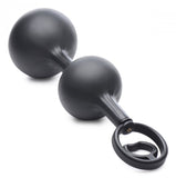 Devils Rattle Inflatable Butt Plug Cock Ball Ring Detachable Pump Anal Gape Toy