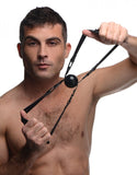 Master Series Doppleganger Silicone Double Mouth Ball Gag Dual Strap Bondage BDSM Play