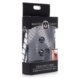Master Series Dragon's Orbs Nubbed Magnetic Balls Nipple Pinch Clamp Set