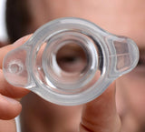 Master Series Gape Glory Large Butt Plug Clear Hollow Open Wide Tunnel Enema Play Anal Sex Toy