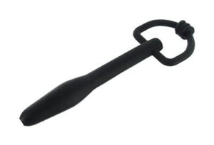 Master Series Hallows Silicone Cum-Thru D-Ring Penis Plug Urethral Pin CBT