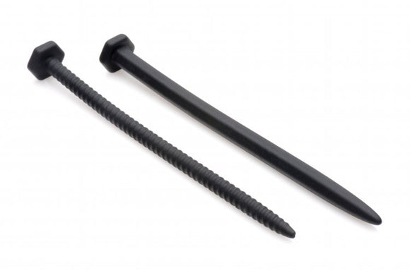 Master Series Hardware Nail & Screw Silicone Sounds Spiral Urethral Pin Penis CBT Fetish BDSM