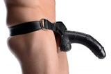 Master Series Infiltrator 2 Hollow Strap-On 9" Black Dildo Sex Harness