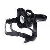 Master Series Infiltrator 2 Hollow Strap-On 9" Black Dildo Sex Harness