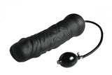 Master Series Leviathan Giant Inflatable Big Black Dildo Hand Pump Thick Girth Anal Sex Toy